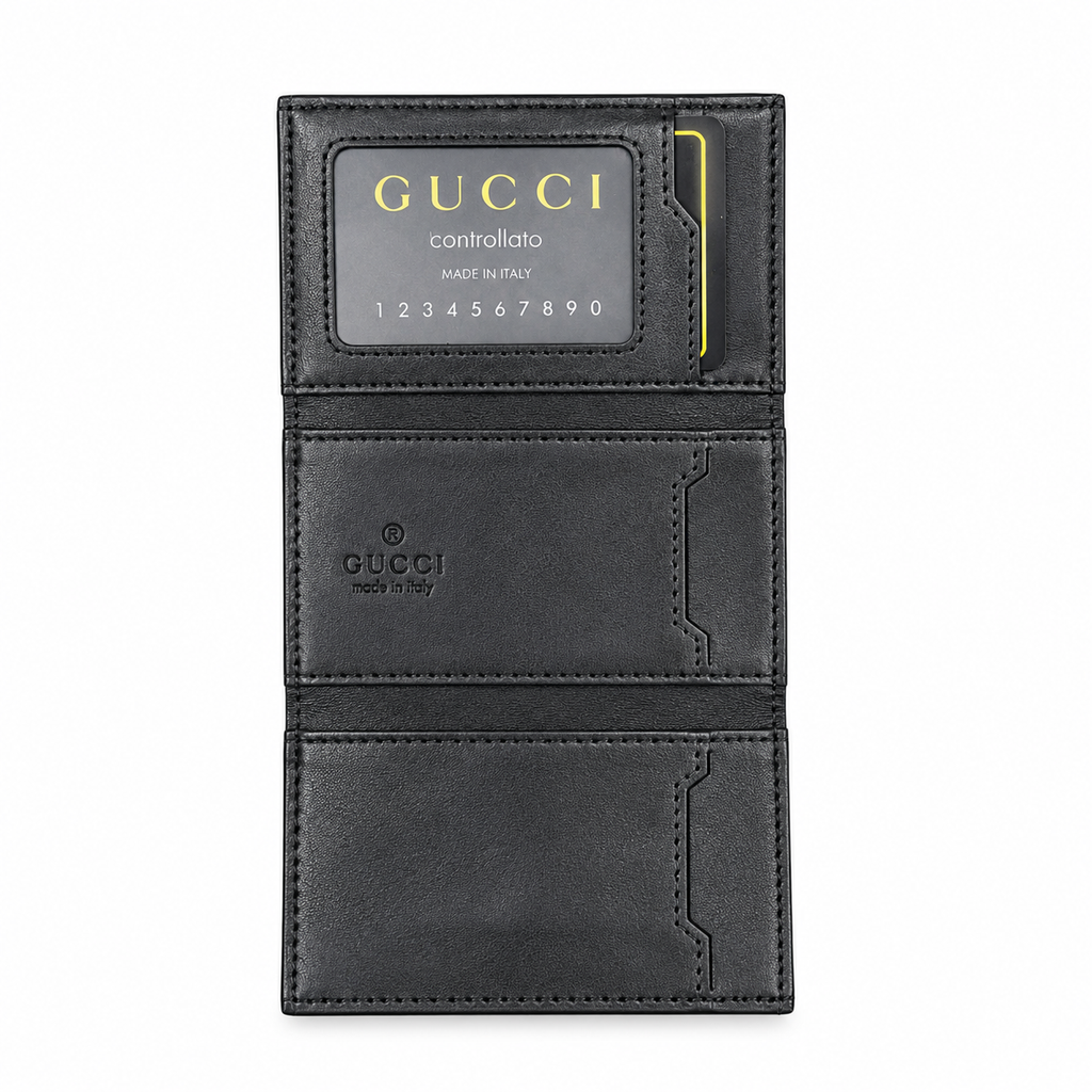 Card & Cash Holder Wallet - Black
