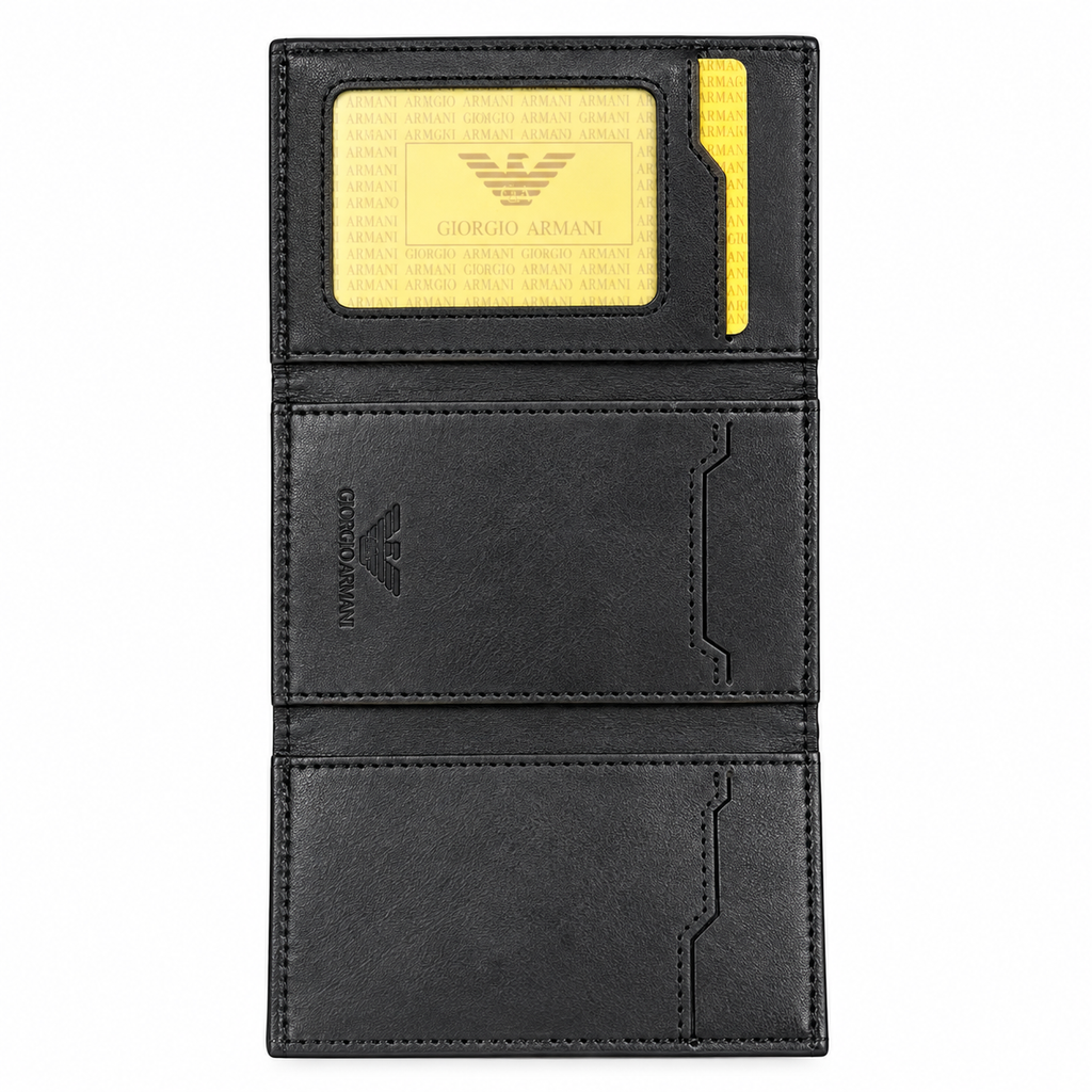 Card & Cash Holder Wallet – Black